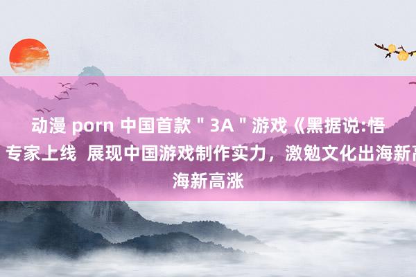 动漫 porn 中国首款＂3A＂游戏《黑据说:悟空》专家上线  展现中国游戏制作